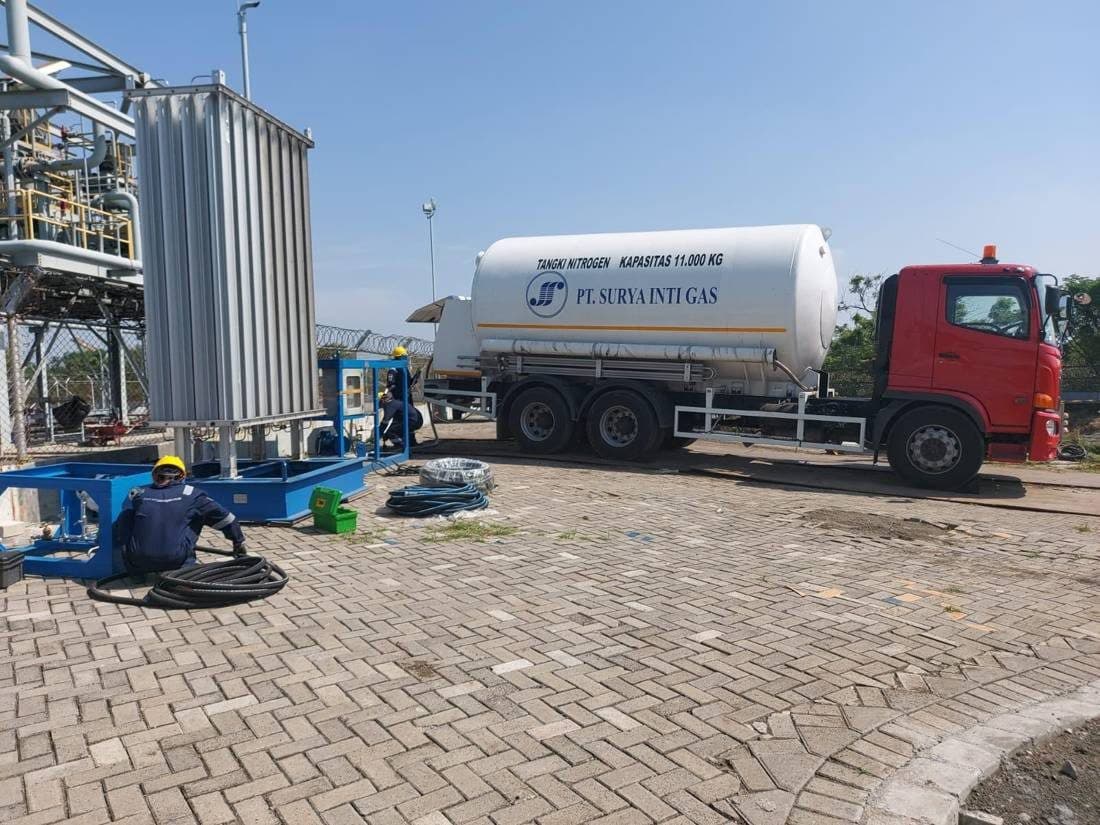 Tim CV. Bintang Makmur di lokasi proyek